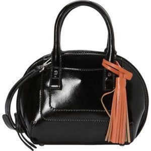 Nine West Patent Black Mini Satchel